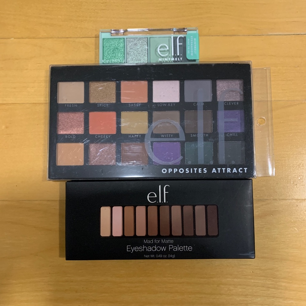 NEW E.L.F Eyeshadow Palettes Bundle - 3 pcs